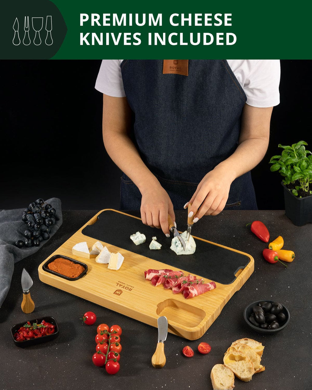 Cheese Board with Slate Plate