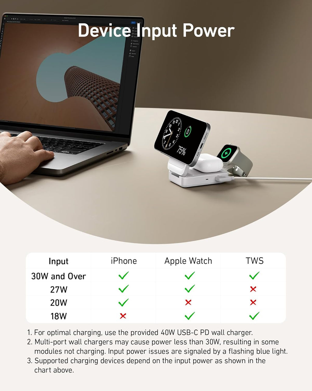 Anker MagGo Foldable 3-in-1 Charging Station