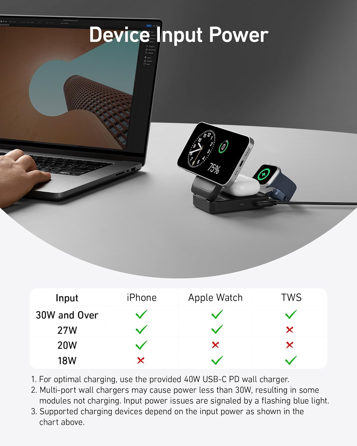 Anker MagGo Foldable 3-in-1 Charging Station