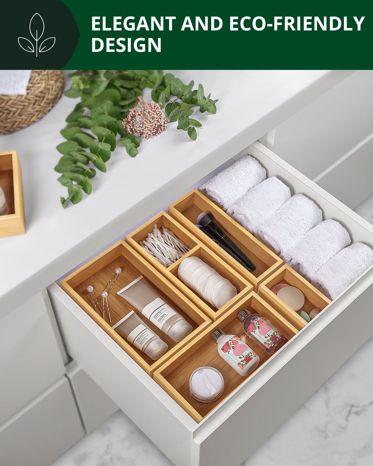 Storage Box Set of 5, Natural