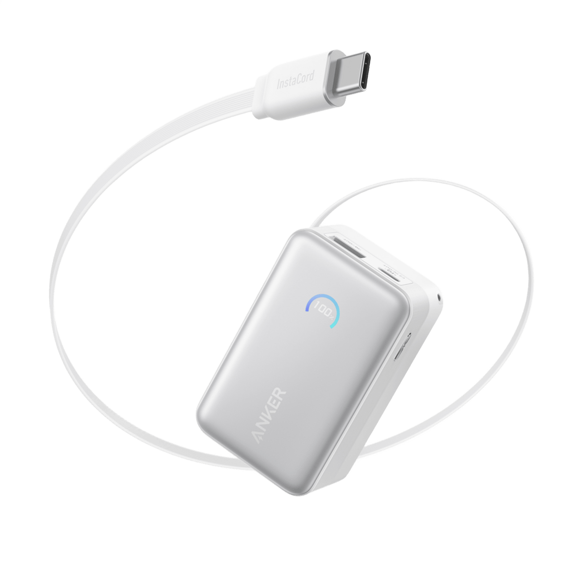 Anker Nano 45W Retractable Power Bank, 10K