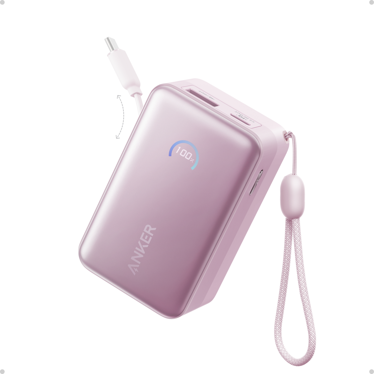 Anker Nano 45W Retractable Power Bank, 10K