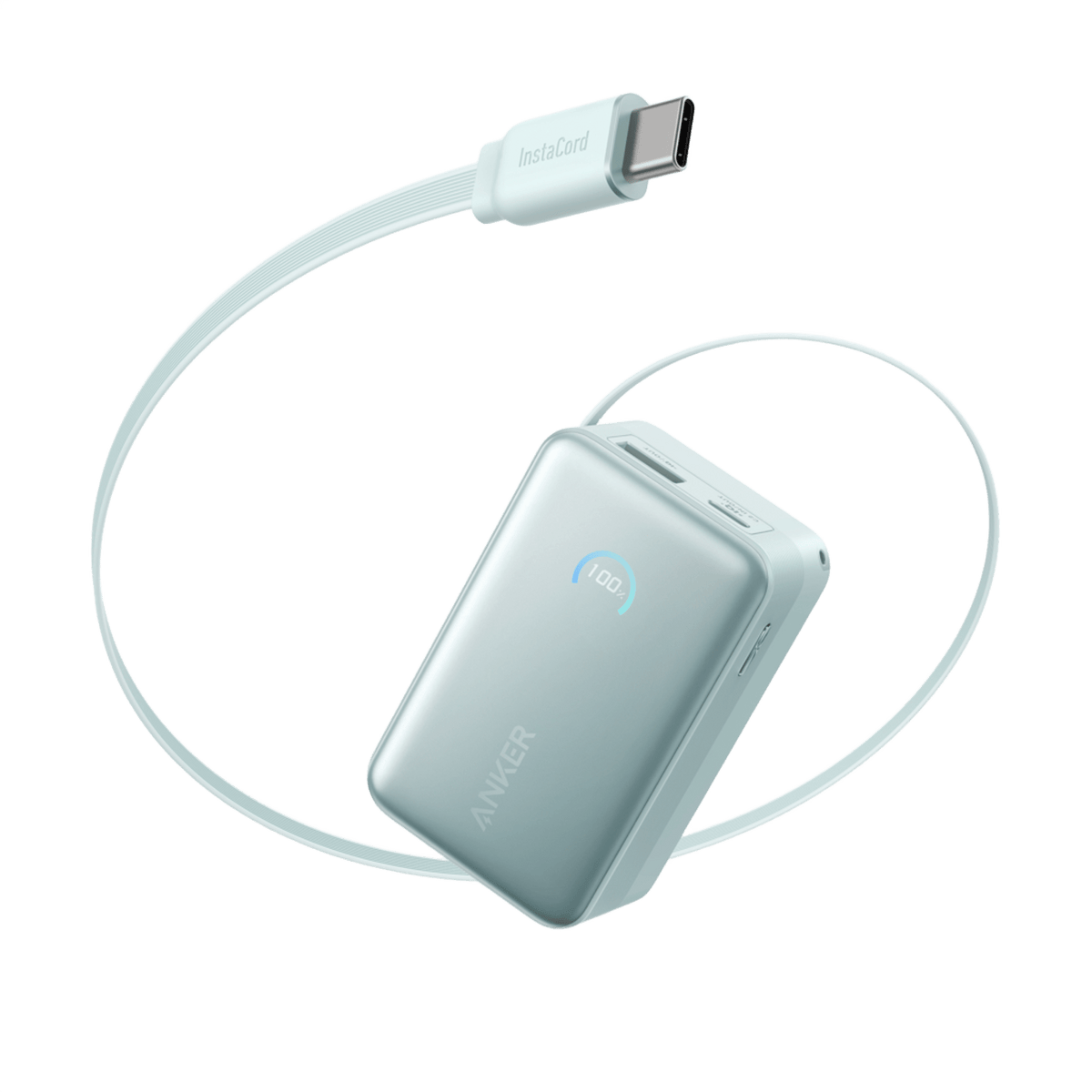 Anker Nano 45W Retractable Power Bank, 10K