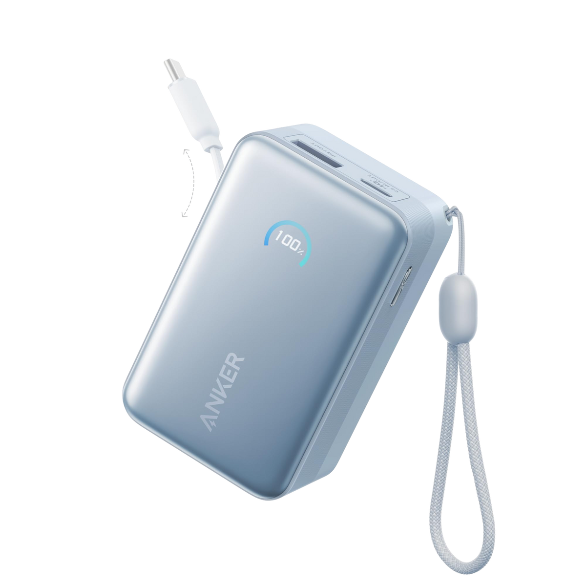 Anker Nano 45W Retractable Power Bank, 10K