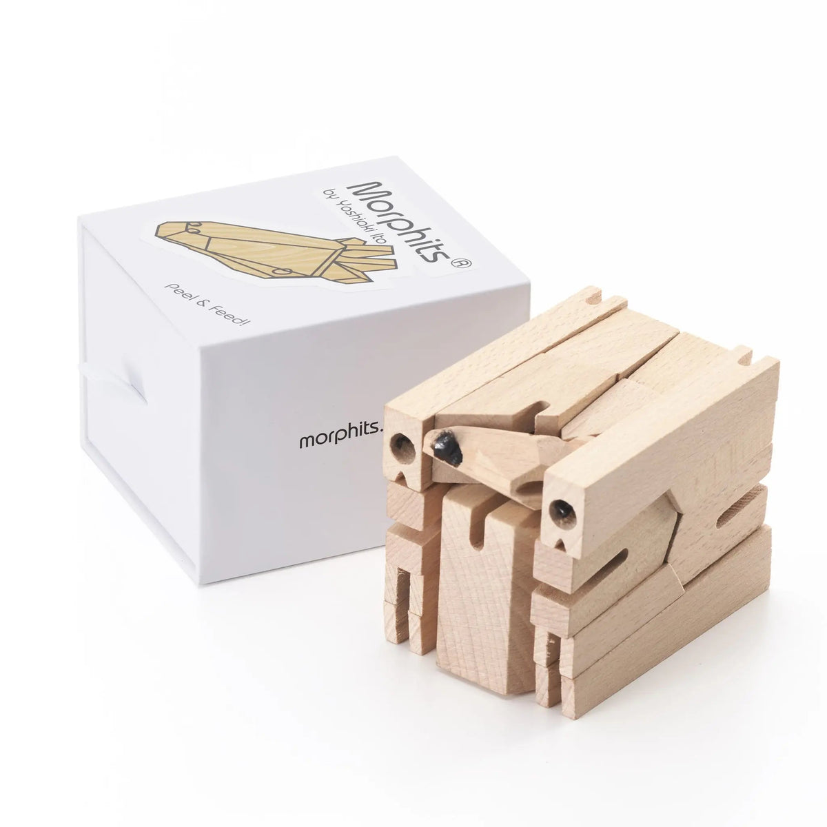 Morphits® Wooden Giraffe Interactive Art Piece