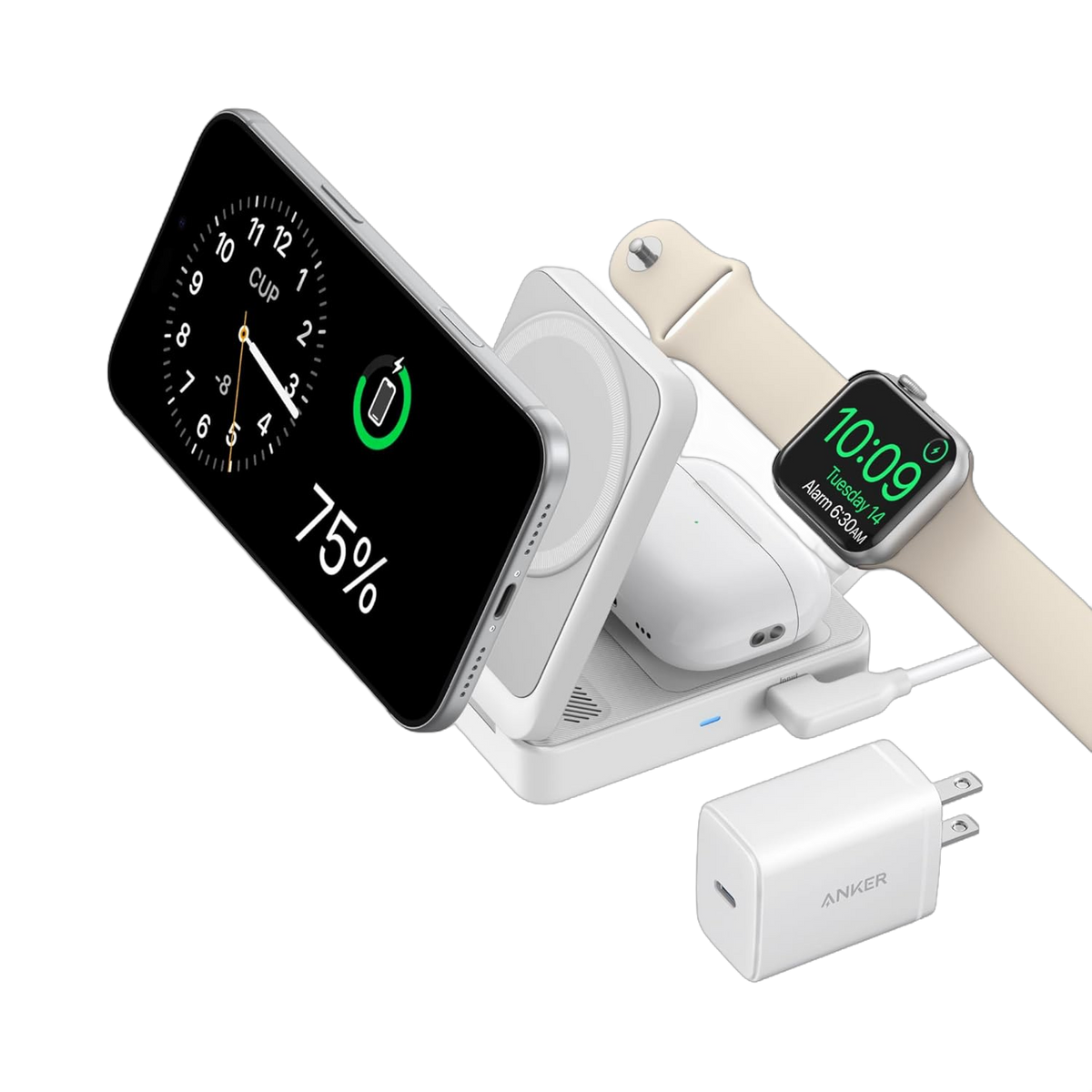 Anker MagGo Foldable 3-in-1 Charging Station