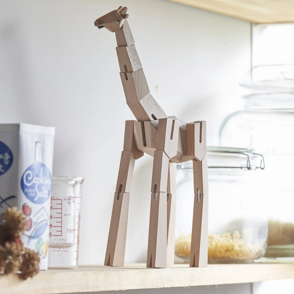 Morphits® Wooden Giraffe Interactive Art Piece