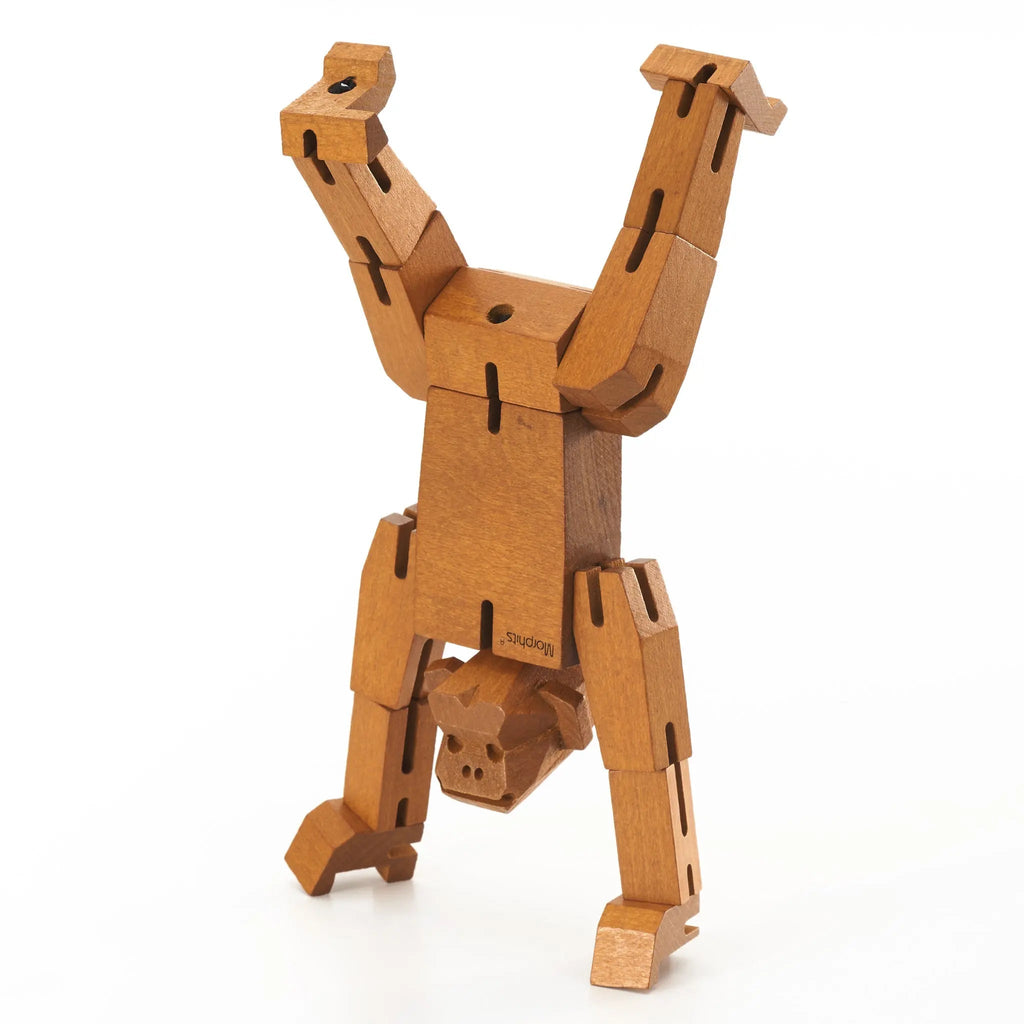 Morphits® Modern Wooden Monkey Decor – Interactive Puzzle & Art Piece